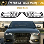 Front Lower Bumper Grille Fog Light RS4 Style For 2013-2016 Audi A4 B8.5. Fixed Price $42.74.