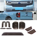 Smoked Black Headlight Fog Taillight Guards Cover Trim Ford Maverick 2022-25. Fixed Price $69.99.