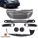 For 2011-16 Chrysler Town & Country Front Grille And Valance Foglights Set 7PCS. Fixed Price $254.00.