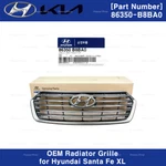 Genuine Oem 86350B8BA0 Front Bumper Radiator Grille For Hyundai Santa Fe 17-19. Fixed Price $416.10.