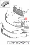 Genuine Porsche Macan Grille Side Left Matt Black 95B807681MOK1. Fixed Price $59.98.