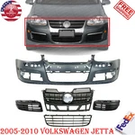 Front Bumper Cover + Grille Trims For 2005-2010 Volkswagen Jetta. Fixed Price $253.19.