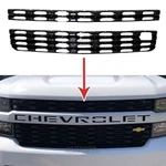 2019-2021 Chevy Silverado 1500 Gloss Black Snap On Grille Overlay Covers. Fixed Price $149.99.