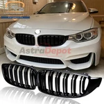 Glossy Black Dual Slats Front Kidney Grille For Bmw F32 F33 F36 420I 428I F80 M4. Fixed Price $29.98.