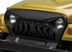 Front Shark Grille Guard For 1997-2006 Tj Jeep Wrangler Abs Plastic Matte Black. Fixed Price $125.00.