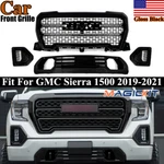 Fit 2019-2021 Gmc Sierra 1500 Denali Front Grille Fog Light W/ Bezel Trim Black. Fixed Price $255.99.