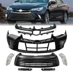 For 2015-2017 Toyota Camry Complete Front Bumper Set W/ Turn Signal Light. Fixed Price $224.99.