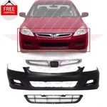 New Front Upper & Lower Grille Bumper Cover Primed Fits 2006-2007 Honda Accord. Fixed Price $254.33.