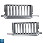 1970 Oldsmobile Cutlass / 442 Grille - Silver Plastic Pair New. Fixed Price $269.99.