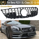 Gt Front Upper Grille For Benz R231 SL400 SL500 SL550 2013-2016 Chrome+black. Fixed Price $146.93.