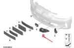 New Bmw Coupe G22 Front Left Bumper Grille 51117450645 Genuine. Fixed Price $78.03.