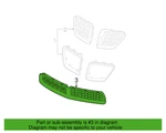 Nos Oem 2009 Pontiac G8 Gxp Front Bumper Lower Grille Discontinued Genuine Gm. Fixed Price $159.66.