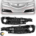 For 2015-2017 2016 Acura Tlx Front Fog Light Bezels Trim Ring Driving Lamp Pair. Fixed Price $81.99.