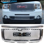 Fits 07-13 Gmc Sierra 1500 Denali Front Bumper Upper Hood Grille + Top Molding. Fixed Price $149.99.