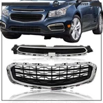 For Chevy Cruze Limited 2015 2016 Front Upper+lower Grille Chrome. Fixed Price $65.84.