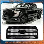Ford F-150 F150 Platinum Lariat Xl 2015-2017 Shadow Black Front Upper Grille. Fixed Price $189.99.