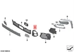 Genuine Bmw X6 G06 30DX 30IX 40DX 40IX Cover Grille Right 51118092502. Fixed Price $77.86.