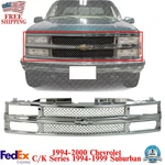 Front Grille Mesh Chrome For 1994-2000 Chevrolet C/k Series 1994-1999 Suburban. Fixed Price $267.52.