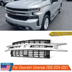 Ice For Chevy Silverado 1500 2019-2021 2022 Front Bumper Upper Grille Abs. Fixed Price $211.29.