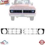 New Front Grille Right & Left Silver Plastic 2PC Fits 1976-1977 Ford F-100 F-150. Fixed Price $138.95.