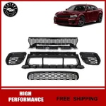 For 2020-2023 Dodge Charger Srt Front Upper & Lower Grille With Fog Light Covers. Fixed Price $216.99.
