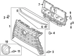 Genuine Lexus Grille Bracket 52143-60170. Fixed Price $354.35.