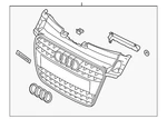 Genuine Audi Grille 8J0-853-651-L-1RR. Fixed Price $801.52.