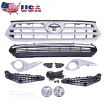 For Highlander 2011-2013 Bumper Chrome Grille Mesh Fog Lights Lamps Kit 11PCS. Fixed Price $109.99.