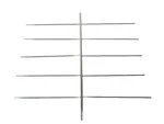 Bar Mouldings Trims Set For Mercedes Pontoon Radiator Grille. Fixed Price $223.09.