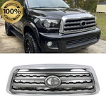 Front Grille For 2008-2017 Toyota Sequoia Platinum Chrome Shell W/ Silver Insert. Fixed Price $132.00.