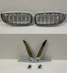 Side Fender Cover & Look Front Grille All Chrome For '14-'19 Bmw F32 F33 F36. Fixed Price $178.00.