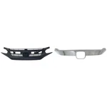 Grille Assembly + Chrome Molding Trims For 2016-2018 Honda Civic. Fixed Price $230.33.