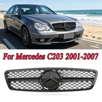Grille W/emblem For 2001-2007 Mercedes Benz W203 C230 C280 C32 Black Front. Fixed Price $79.80.