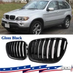 Gloss Black Front Hood Kidney Grille For 2004-2006 Bmw X5 E53 Suv Facelift. Fixed Price $32.22.