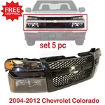 New Fits 2004-2012 Chevy Colorado Front Grille Headlights Parking Kit 5PC. Fixed Price $315.33.