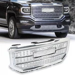 Front Upper Chrome Mesh Fits 2016-2018 Gmc Sierra 1500 Grille Denali Style. Fixed Price $125.50.