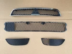 New Front Upper Lower Grille Bumper Insert 4PC For 2008-2015 Mitsubishi Lancer. Fixed Price $122.22.
