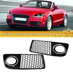 2PCS/SET Front Bumper Fog Light Grille Mesh W/ Chorme Trim For Audi Tt 2009-2014. Fixed Price $61.70.