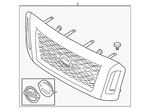Genuine Nissan Grille Assembly 62310-EZ90B. Fixed Price $1253.81.