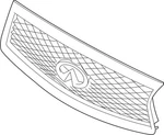 Genuine Infiniti Grille -front 62310-6HN1A. Fixed Price $370.16.