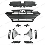 For Elantra 2019-2020 Chrome Grille/fog Light Kit/bumper Brackets/radiator Cover. Fixed Price $111.58.