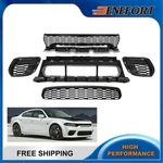 Front Upper & Lower Grille With Fog Light Covers For 2020-2023 Dodge Charger Srt. Fixed Price $216.99.