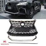 Fits 2016-2021 Lexus LX570 Front Bumper Grille Nickle Pearl Chrome Trim. Fixed Price $300.98.