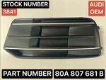 2018-2022 Audi Q5/SQ5 Oem Front Bumper Driver Side Cover Fogh Light Black-chrome. Fixed Price $50.00.