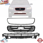 New Front Bumper Upper Lower Grille Chrome Trim For 2010-2012 Hyundai Santa Fe. Fixed Price $186.22.