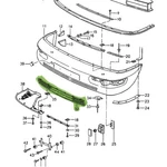 Porsche Carrera 911 Front Bumper Ventilation Grille 96450514100 Genuine. Fixed Price $127.83.