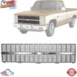 New Front Grille Chrome And Silver Plastic For 1981-1982 Chevrolet C10 GM1200121. Fixed Price $182.19.