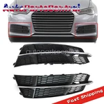 For 15-18 Audi A6 C7 S-line Pair Front Bumper Fog Light Cover Grille Matte Black. Fixed Price $94.07.