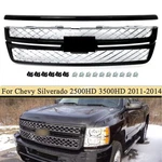 Front Grille Hood Molding For 2011-2014 Silverado 2500 Hd 3500 Gloss Black. Fixed Price $225.99.