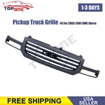 Fit 2003-2007 Gmc Sierra 1500 Pickup Truck Dark Gray/high Gloss Black Grille. Fixed Price $103.39.